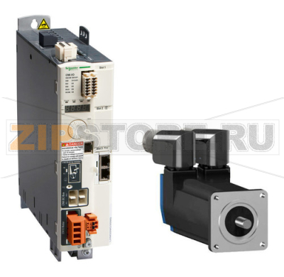 Двигатель, фланец: 55 мм, 0.9 Нм, IP65, с тормозом, без шпонки Schneider Electric BSH0552T21F2A 