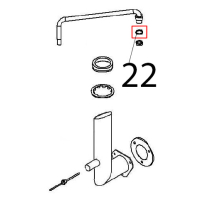 Washer 3/8" 3/8'' Ø: 22, Ø: 17.2=1.5 CU/NI Angelo Po FX61E2