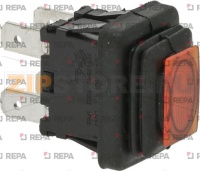 ДВУХПОЛЮСНЫЙ ПЕРЕКЛЮЧАТЕЛЬ ОРАНЖЕВЫЙ 12 А 250 В