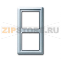 Рамка двухместная, серебристый алюминий ABB 2CKA001730A0278