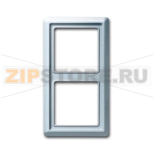 Рамка двухместная, серебристый алюминий ABB 2CKA001730A0278 