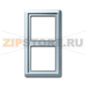Рамка двухместная, серебристый алюминий ABB 2CKA001730A0278 