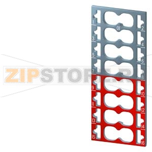 SIMATIC ET 200SP, 50 цветных идентификационных меток, цветовой код CC01, для модулей ввода-вывода, для определённых типов модулей, для 16 втычных клемм Push-in Siemens 6ES7193-6CP01-4MA0 