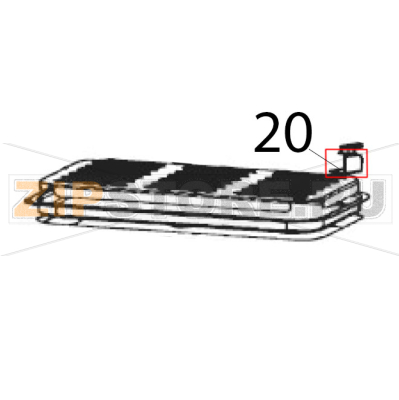 Holder for bulb base Hurakan HKN-DB81 Holder for bulb base Hurakan HKN-DB81Запчасть на деталировке под номером: 20