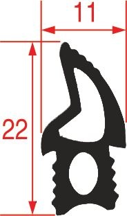 DOOR GASKET FOR OVEN 1850 mm 