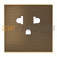 Накладка для розетки EU/US (смешанного) стандарта, античная латунь ABB 2CLA853800A1201