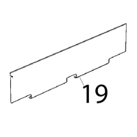 Stainless steel heat-guard Unox XVC 205E