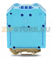 2-conductor through terminal block; 240 mm; with screw-type connection; 240,00 mm; blue Wago 883-2404