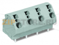 Клемма на печатную плату; 4 mm; Шаг контактов 10 мм; 8-пол.; CAGE CLAMP®; 4,00 mm; серые Wago 745-3208