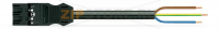pre-assembled connecting cable; Eca; Plug/open-ended; 3-pole; Cod. A; H05Z1Z1-F 3G 2.5 mm; 7 m; 2,50 mm; black Wago 771-9993/217-701