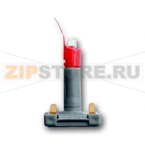 Диод светоизлучающий с цоколем 0.5 мА, красный ABB 2CKA001784A0782 