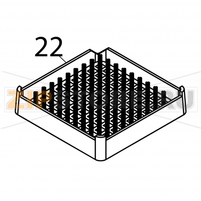 Plates basket CP-16-18 Fagor CO-502 B DD Plates basket CP-16-18 Fagor CO-502 B DDЗапчасть на деталировке под номером: 22Название запчасти Fagor на английском языке: Plates basket CP-16-18 CO-502 B DD.