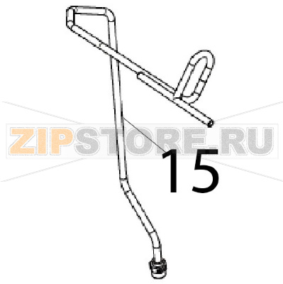 Tubo alim. acqua comp. Angelo Po 1G1CP2G Tubo alim. acqua comp. Angelo Po 1G1CP2GЗапчасть на деталировке под номером: 15