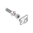 Grey water container valve insert P0049 Saeco Talea Giro