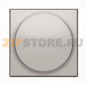 Накладка с поворотной ручкой для механизма поворотного светорегулятора, серебристый алюминий ABB 2CLA856020A1301 