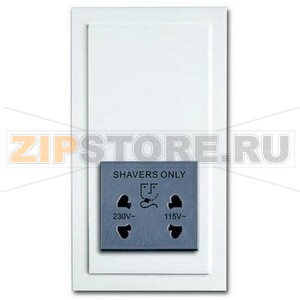 Розетка 220/115 В, 20 ВА, альпийский белый ABB 2CKA002130A0292 