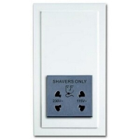 Розетка 220/115 В, 20 ВА, альпийский белый ABB 2CKA002130A0292