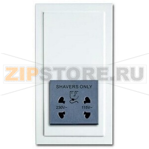 Розетка 220/115 В, 20 ВА, альпийский белый ABB 2CKA002130A0292 