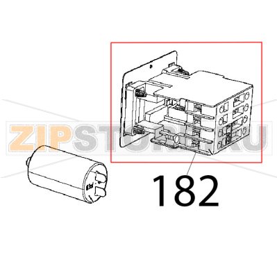Teleruttore GE 25 A, 230 V, 50/60 Hz Unox XFT 185 Teleruttore GE 25 A, 230 V, 50/60 Hz Unox XFT 185Запчасть на деталировке под номером: 182