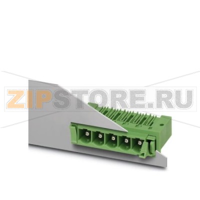 Ответная часть разъема Phoenix Contact DFK-PC 6-16/ 3-G-10,16 Номинальный ток: 76 А, Расчетное напряжение (III/2): 1000 В, Полюсов: 3, Размер шага: 10,16 мм, Цвет: зеленый, Поверхность контакта: Серебро, Монтаж: пайка.Минимальный заказ: 10 шт.Упаковка: 10 шт.