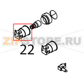 Corpo portalampada Tecnoeka KF 965 Corpo portalampada Tecnoeka KF 965Запчасть на деталировке под номером: 22