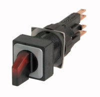 Головка переключателя с подсветкой, 2 позиции, красная, без фиксации Eaton Q18LWK1-RT