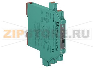 Переключающий усилитель Switch Amplifier KCD2-SOT-2.SP Pepperl+Fuchs General specificationsSignal typeDigital InputFunctional safety related parametersSafety Integrity Level (SIL)SIL 2SupplyConnectionPower Rail or terminals 9+, 10-Rated voltage19 ... 30 V DCRipple&le  10  %Rated current30 ... 20 mAPower dissipation&le  800 mW including maximum power dissipation in the outputInputConnection sidefield sideConnectionterminals 1+, 2- 3+, 4-Rated valuesacc. to EN 60947-5-6 (NAMUR)Open circuit voltage/short-circuit currentapprox. 10 V DC / approx. 8 mASwitching point/switching hysteresis1.2 ... 2.1 mA / approx. 0.2 mALine fault detectionbreakage I &le 0.1 mA , short-circuit I &ge 6.5 mAPulse/Pause ratiomin. 100 &micros / min. 100 &microsOutputConnection sidecontrol sideConnectionterminals 5, 6 7, 8Rated voltage30 V DCRated current50 mAResponse time&le 200 &microsSignal level1-signal: (external voltage) - 3 V max. for 50 mA 0-signal: blocked output (off-state current &le 10 &microA)Output Isignal  TransistorOutput IIsignal  TransistorCollective error messagePower RailTransfer characteristicsSwitching frequency&le 5 kHzIndicators/settingsDisplay elementsLEDsControl elementsDIP-switchConfigurationvia DIP switchesLabelingspace for labeling at the frontDirective conformityElectromagnetic compatibilityDirective 2014/30/EUEN 61326-1:2013 (industrial locations)ConformityElectromagnetic compatibilityNE 21:2011Degree of protectionIEC 60529:2001Ambient conditionsAmbient temperature-20 ... 60 °C (-4 ... 140 °F)Mechanical specificationsDegree of protectionIP20Connectionspring terminalsMassapprox. 100 gDimensions12.5 x 114 x 119 mm (0.5 x 4.5 x 4.7 inch) , housing type A2Mountingon 35 mm DIN mounting rail acc. to EN 60715:2001