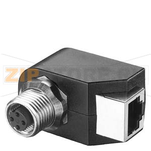 SIMATIC NET IE M12 ПРОХОДНАЯ ПАНЕЛЬ ДЛЯ ШКАФОВ УПРАВЛЕНИЯ - ПРЕОБРАЗОВАНИЕ ПОДКЛЮЧЕНИЯ M12 (D-CODED) (IP65) В ПОДКЛЮЧЕНИЕ RJ45 (IP20) 1 УПАКОВКА = 5 ШТУК Siemens 6GK1901-0DM20-2AA5 