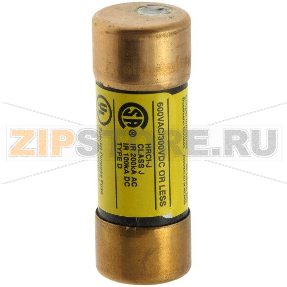 Предохранитель, 2 A, AC 600 В, 300 кА, 21x57 мм, J, UL, с задержкой Eaton LOW-PEAK CLASS J T/D 