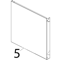 Fianco SX inox Unox XV 203G