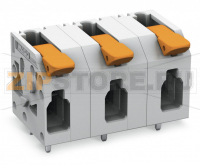 Клемма на печатную плату; рычаг; 4 mm; Шаг контактов 11,5 мм; 9-пол.; Push-in CAGE CLAMP®; 4,00 mm; серые Wago 2604-1509