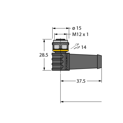 Кабель PVC Turck WKS12T-10/TEL 