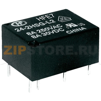 Реле электромагнитное 24 В/DC, 8 А, 1 шт Hongfa HFE7/024-1HDST 