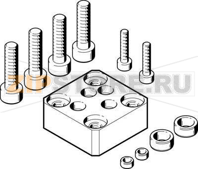 Комплект переходников Festo HAPG-60-S1 