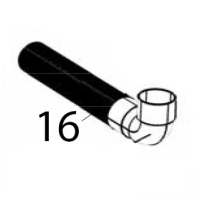 Tubo scarico Ø: 32, 90°, 1500 mm Silanos NE1300