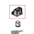 Cl Bl door lower Fulcrum-Cap Unox XB 693