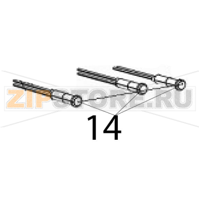 Lamp. spia Ø: 6, arancio Silanos NE1300 Lamp. spia Ø: 6, arancio Silanos NE1300Запчасть на деталировке под номером: 14