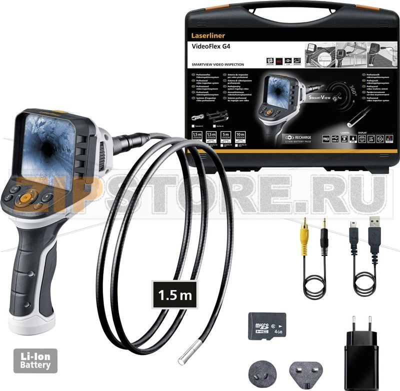 Эндоскоп, Ø: 6 мм, длина зонда: 1 м Laserliner 082.241A 