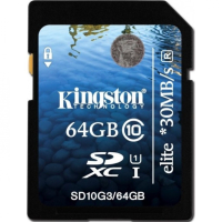 Карта памяти 64 Гб Kingston SD10G3-64GB