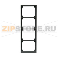 Рамка четырехместная, антрацитовая ABB 2TKA000403G1