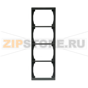 Рамка четырехместная, антрацитовая ABB 2TKA000403G1 