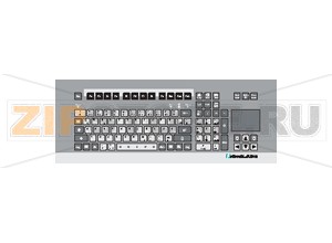 Клавиатура Ex i keyboard with touchpad EXTA2-*-K4* Pepperl+Fuchs General specificationsTypeKeyboard with touchpadSupplyRated voltageEx i, via data lineIndicators/operating meansKeyboard105 short stroke keys Keyboard layout: US international, German, French,  (further keyboard layouts on demand)TouchpadActive PrinciplecapacitiveResolution40 Pts./mmDimensions66  x 50DriverMicrosoft Mouse &reg , USBInterfaceInterface typeUSB or PS/2 (PS/2 via adapter)Directive conformityElectromagnetic compatibilityDirective 2014/30/EUEN 61326-1:2013 (industrial locations)  EN 61000-6-4:2007+A1:2011ConformityElectromagnetic compatibilityEN 61000-6-2:2005Degree of protectionIP66Ambient conditionsAmbient temperature-20 ... 50 °C (-4 ... 122 °F)Storage temperature-20 ... 70 °C (-4 ... 158 °F)Relative humiditymax. 85 % , non-condensingMechanical specificationsMaterialanodized aluminum , Polyester foilMass1.2 kgDimensions482.6 mm x 177.8 mm x 45 mmCut out dimensions450 mm x 152 mmCable length7 m / 5 m / 1,8 m, USBData for application in connection with hazardous areasEC-Type Examination CertificateBVS 07 ATEX E 163 X Group, category, type of protection II 2G Ex ib IIC T4  II 2D Ex ib IIIB T135°C InputVoltage5.4 VCurrent240 mAPower600 mWInternal capacitance25 &microFInternal inductancenegligibleDirective conformityDirective 2014/34/EUEN 60079-0:2012+A11:2013, EN 60079-11:2012International approvalsIECEx approvalIECEx BVS 08.0022XApproved forEx ib IIC T4 , Ex ibD 21 T130&nbsp°C