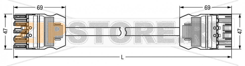pre-assembled interconnecting cable; Eca; Socket/plug; 5-pole; Cod. B; 3 m; 1,50 mm; gray Wago 771-9995/006-303 Protected against mismating and maintenance-freeAdditional variable coding is possible.Components can be clearly printed on and color-coded to meet custom requirements....