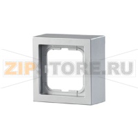 Рамка одноместная, монтаж: наружный, алюминий ABB 2TKA000300G1