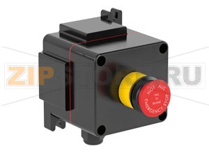 Модуль управления Control Unit Ex e, GRP, Emergency Stop LCP1.ERMX.F.1 Pepperl+Fuchs Electrical specificationsOperating voltage250 V max.Operating current16 A max.Terminal capacity2.5 mm2Functionmushroom buttonColorredContact configuration1x NO / 1x NCUsage categoryAC12 - 12 ... 250 V AC - 16 AAC15 - 12 ... 250 V AC - 10 ADC13 - 12 ... 110 V DC - 1 ADC13 - 12 ... 24 V DC - 1ANumber of poles2Operator actionlatching , pull to releaseLabelingEMERGENCY STOP / NOT AUSMechanical specificationsHeight110 mm (A)Width110 mm (B)Depth101 mm (C)External dimension142 mm with operators (C1) 125 mm with mounting brackets (K)Fixing holes distance, height110 mm (G)Fixing holes distance, width78 mm (H)Enclosure coverfully detachableCover fixingM6 stainless steel socket cap head screwsFixing holes diameter7 mm (J)Degree of protectionIP66Cable entryNumber of cable entries1x M25 in face B fitted with polyamide Ex e cable glandDefined entry areaface BMaterialEnclosurecarbon loaded, antistatic glass fiber reinforced polyester (GRP)Finishinherent color blackSealone piece solid silicone rubberMass1.5 kgMounting7 mm slots moulded into baseGrounding2.5 mm2 grounding terminalAmbient conditionsAmbient temperature-40 ... 55 °C (-40 ... 131 °F) @ T4 -40 ... 40 °C (-40 ... 104 °F) @ T6 Data for application in connection with hazardous areasEU-Type Examination CertificateCML 16 ATEX 3009 XMarking II 2 GD Ex db eb mb IIC T* Gb Ex tb IIIC T** °C Db T6/T80 °C @ Ta +40 °C T4/T130 °C @ Ta +55 °CInternational approvalsIECEx approvalIECEx CML 16.0008XEAC approvalTC RU C-DE.GB06.B.00567ConformityDegree of protectionEN 60529General informationSupplementary informationEC-Type Examination Certificate, Statement of Conformity, Declaration of Conformity, Attestation of Conformity and instructions have to be observed where applicable. For information see www.pepperl-fuchs.com.AccessoriesOptional accessoriesEngraved traffolyte tag labelEngraved AISI 316L stainless steel tag labelColor in-fill stainless steel tag label