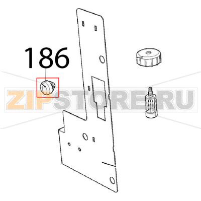 Internal glass pushing cap Unox XVC 205E Internal glass pushing cap Unox XVC 205EЗапчасть на деталировке под номером: 186