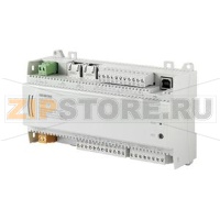 Компактный контроллер, BACnet/IP, 24 V, корпус DIN, 2 DI, 4 UI, 4 AO, 8 тиристорных выходов Siemens DXR2.E18-101A