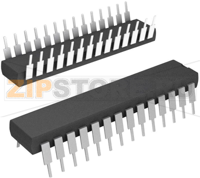 Микропроцессор встраиваемый, SPDIP-28, 8 Бит, 20 МГц Microchip Technology PIC16F886-I/SP 