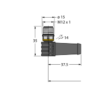 Кабель PVC Turck WSS8T-1/TEL