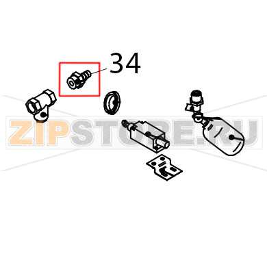Штуцер для шлангов 1/2&quot; шx, 12 мм Abat ЛГ-620Ч-02 Штуцер для шлангов 1/2" шx, 12 мм Abat ЛГ-620Ч-02Запчасть на деталировке под номером: 34
